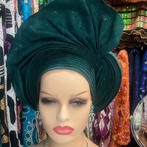 Designer Hat - Rare Elegant Classy One Of A Kind Hand Made Auto Gele